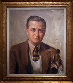 F. Scott Fitzgerald, 1935 by David Silvette, Oil on canvas