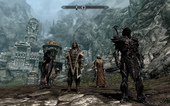 Me and my posse in Skyrim