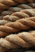 Coiled rope closeup